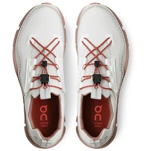 On Cloud Running Cloudaway Women's Sneakers in the Ice/Chili colorway